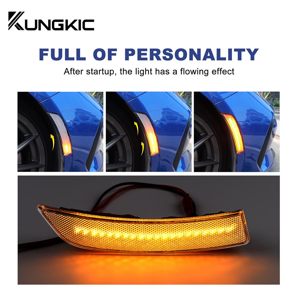 KUNGKIC For USDM Subaru BRZ ZD8 Toyota GR86 ZN8 2025 2025 2025 2025 2025 Turning Light Amber Signal LED Marker Blinker Indicator