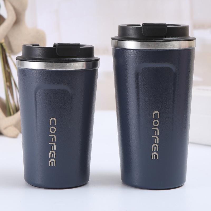 500ml Stainless Steel Coffee Cup Travel Thermal Mug Leak-Proof Thermos Bottle Tea Coffee Mug Vacuum Flask Insulated Cups