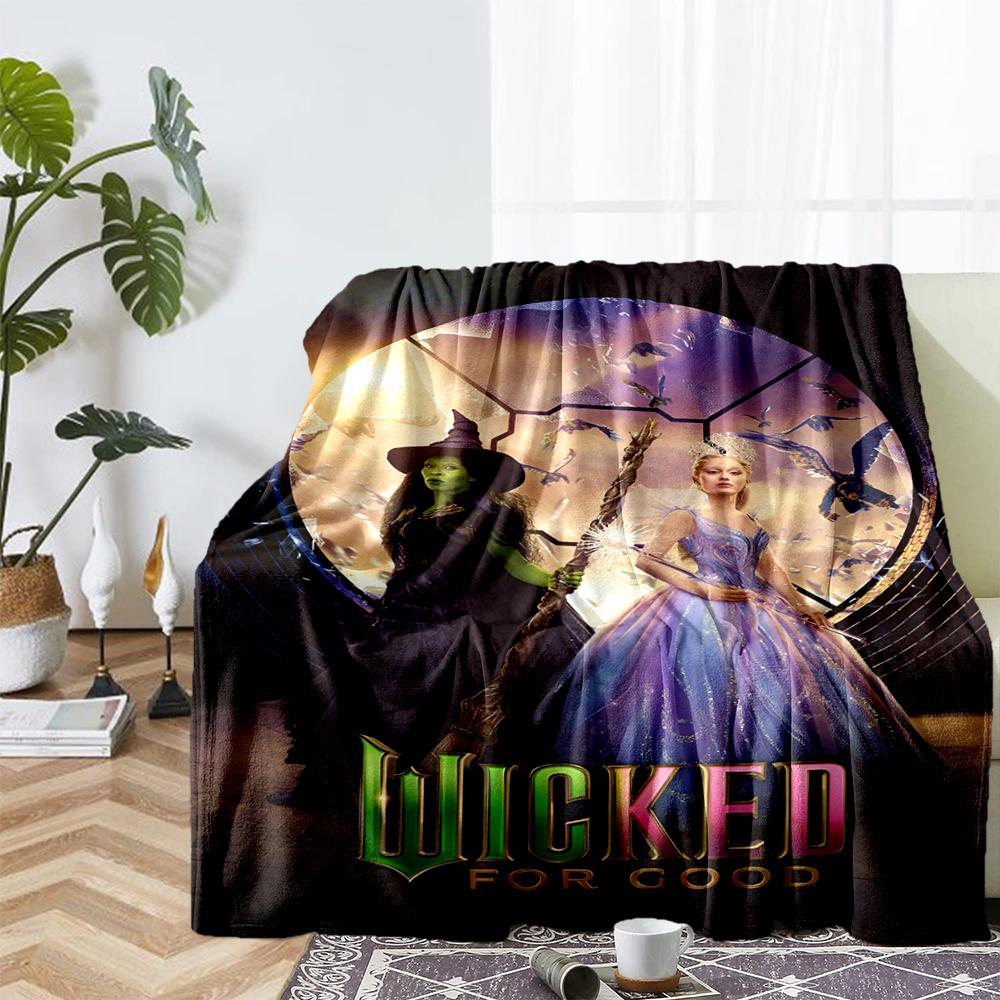Wicked Theme Printed Blanket - Perfect for Couch, Bed, Travel & Outdoor Use | Machine Washable, Cozy & Durable.