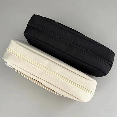 Двухслойная сумка для хранения Kawaii Pencil Case Cute Pencil Bag Большая вместимость Портативная сумка на молнии для канцелярских принадлежностей Школьные канцелярские принадлежности