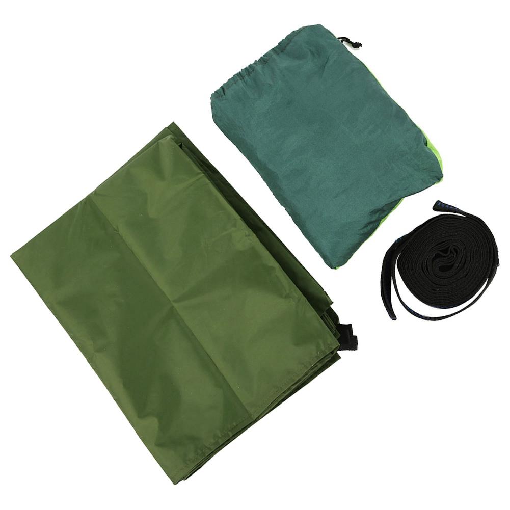 Портативный подвесной кемпинговый гамак с москитной сеткой и дождевиком для дворового сада