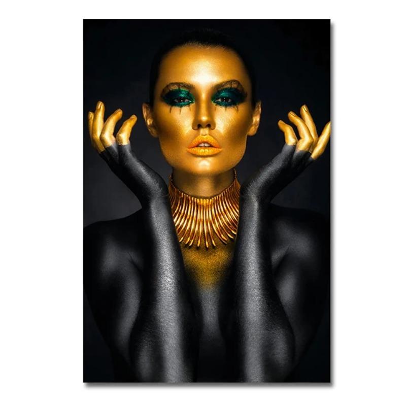 Экзотический шарм, красивая женщина, художественная картина на холсте, модные постеры с персонажами и принты, африканские женщины, настенные художественные фотографии, домашний декор