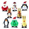 Walking Santa Claus Elk Penguin Snowman Clockwork Toy Home Decor Christmas Gift
