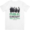Музыка Public Enemy Стильная хлопковая футболка для мужчин и женщин Белая.