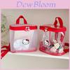 Прозрачный детский рюкзак с рисунком кошки Hello Kitty, из дышащего полиуретана, для детей детского сада