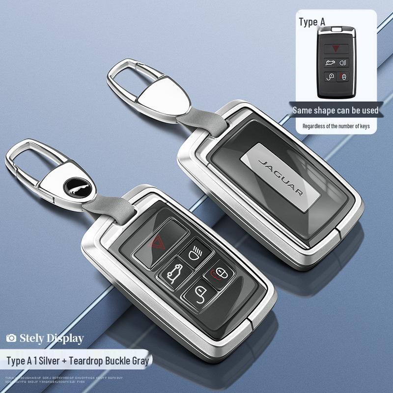 Чехол для ключа Jaguar: Корпус из алюминиевого сплава для моделей XEL, XFL, F-Pace, XJL, XF, XE, F-Type