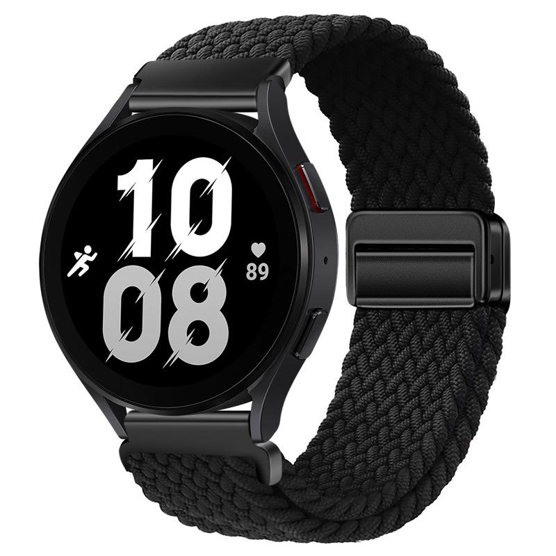 Плетеная нейлоновая петля 20 мм 22 мм для Samsung Galaxy Watch 6 5 4 3 Amazfit GTR4 Магнитный браслет Huawei Watch 4/3/GT3 Pro Ремешок