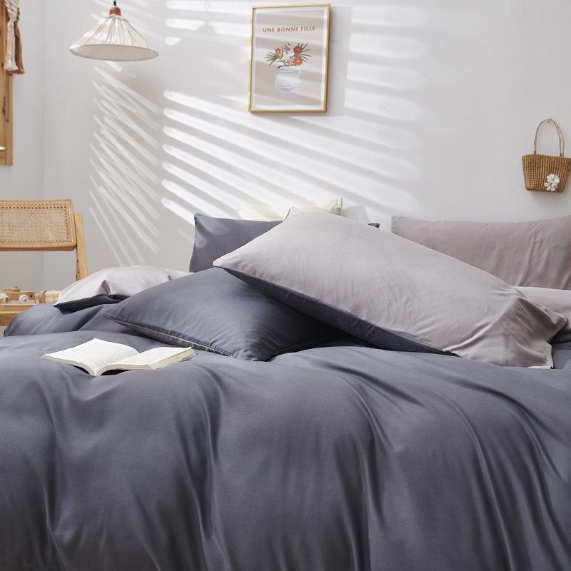 Наволочки в скандинавском стиле однотонные 47x74 см (Пара) для домашнего текстиля