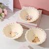 Керамическая тарелка для ужина, Простая миска из соломы, Фруктовая тарелка, Салатница премиум-класса, Милая миска для десерта, Домашняя миска для супа, Миска для лапши быстрого приготовления