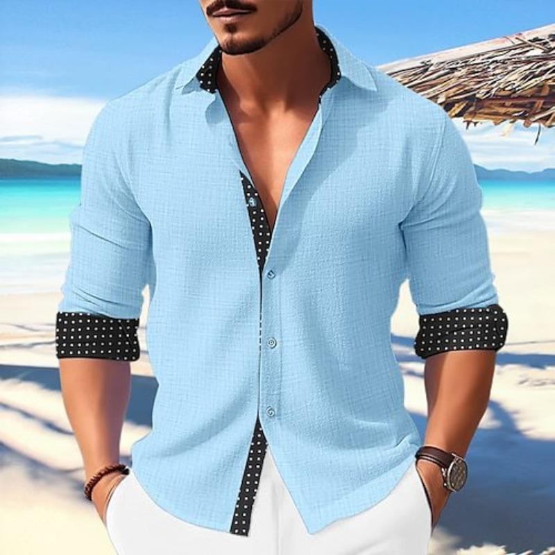 Long Sleeved Shirt Men's Loose Casual Spring Fashion Brand Cardigan Shirts Men’s