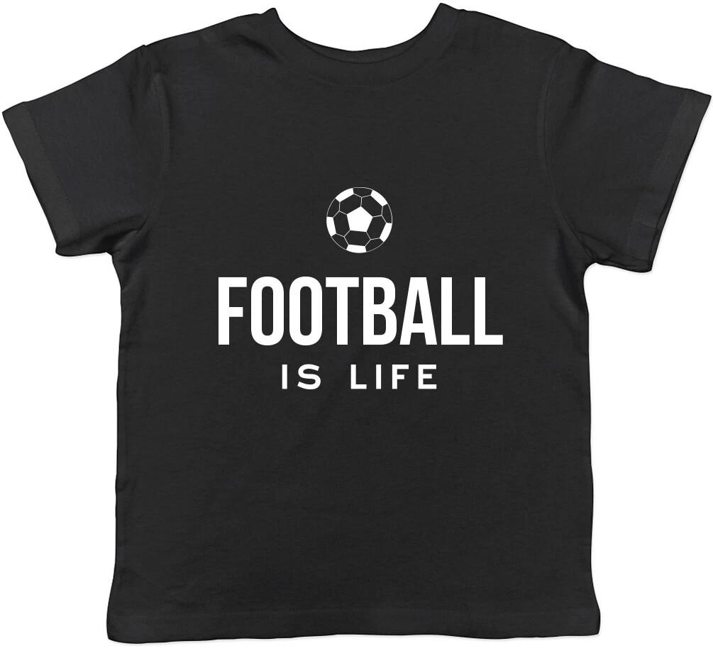 Football is Life Boys Girls Childrens Kids T-Shirt