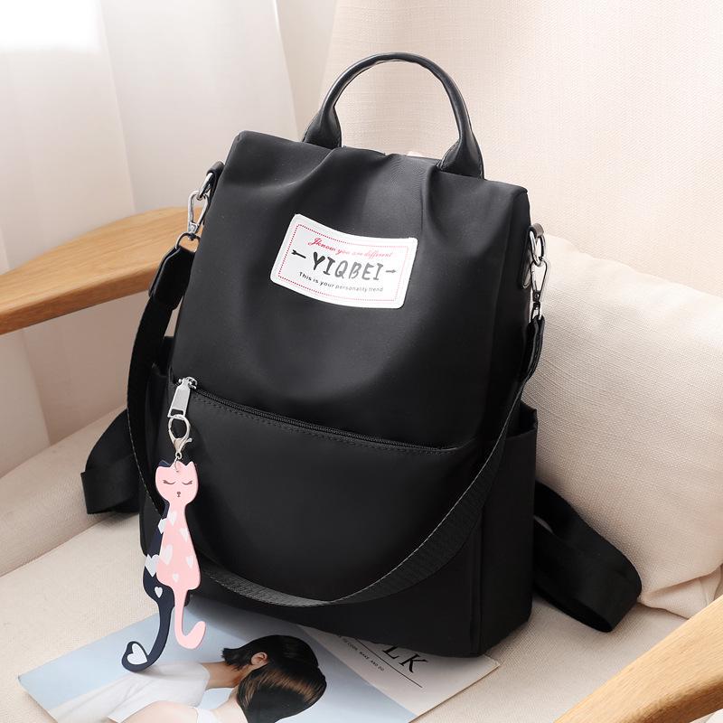 NEW Women's Anti-theft Backpack Fashion Simple Solid Color School Bag Oxford Cloth Shoulder Bag CLE