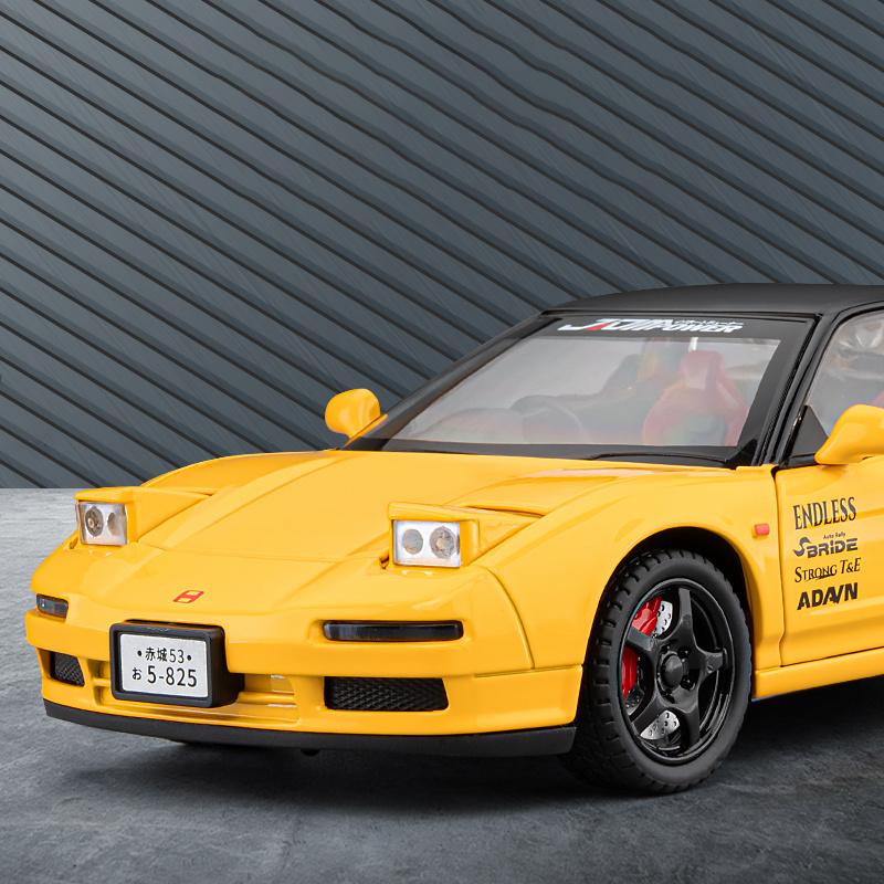 1:32 HONDA Acura NSX MK1 NA1 Alloy Sports Car Model Diecast Metal Classic Racing Car Vehicle Model Sound and Light Kids Toy Gift