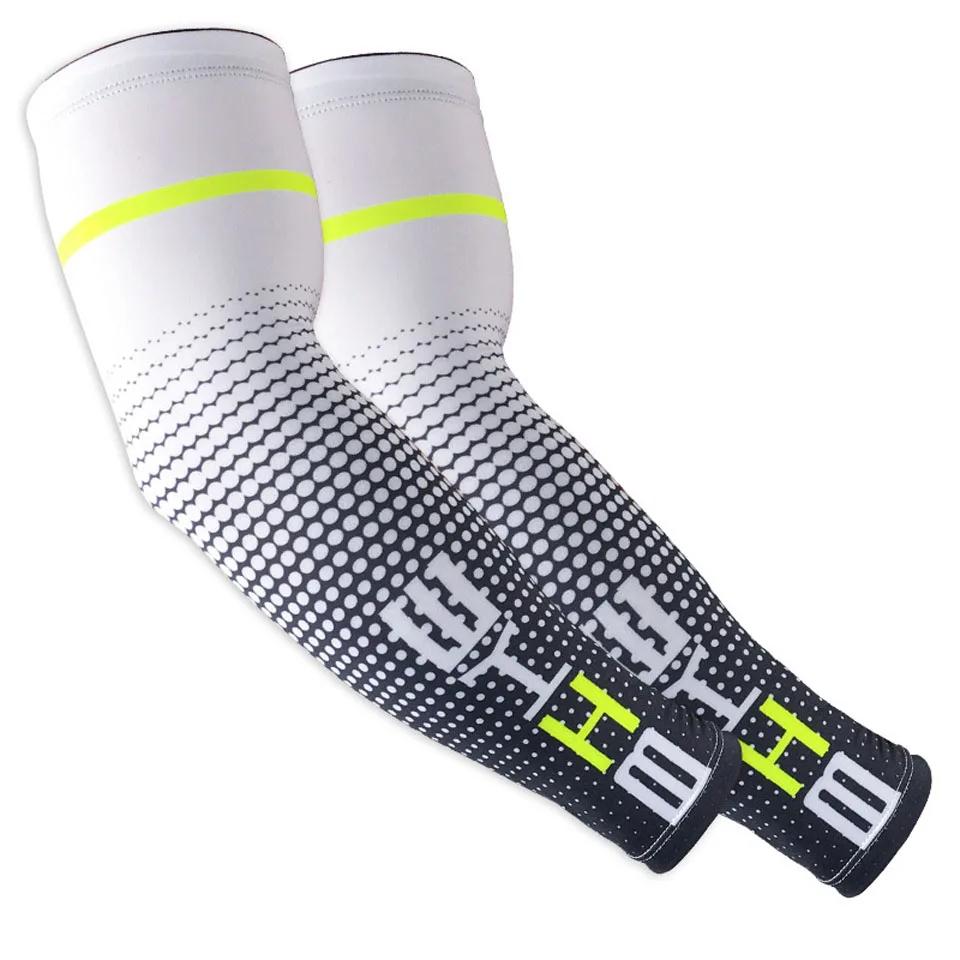 1Pair Cool Men Cycling Running UV Sun Protection Cuff Cover Protective Arm Sleeve Bike Sport Arm Warmers Sleeves