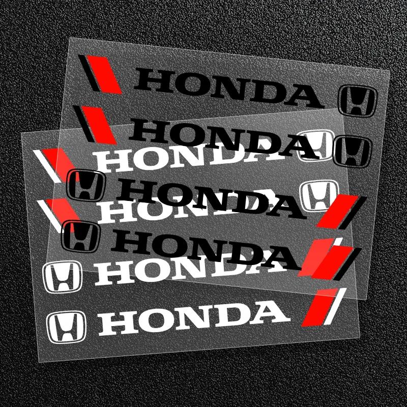 4 x Car Styling Car Door Handle Decals Design Stickers Vinyls Decals For Honda Civic Accord Fit CRV Jazz Odyssey Insight Mugen OW6