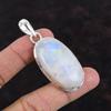 Rainbow Moonstone Pendant Natural Gemstone Pendant Handmade Pendant 925 Sterling Silver Pendant Moonstone Jewelry For Gift Statement Pendant