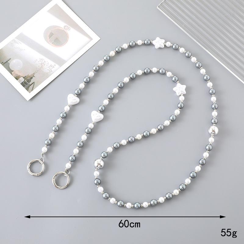 Pearl Mobile Phone Chain Necklace - Crossbody Lanyard for Women