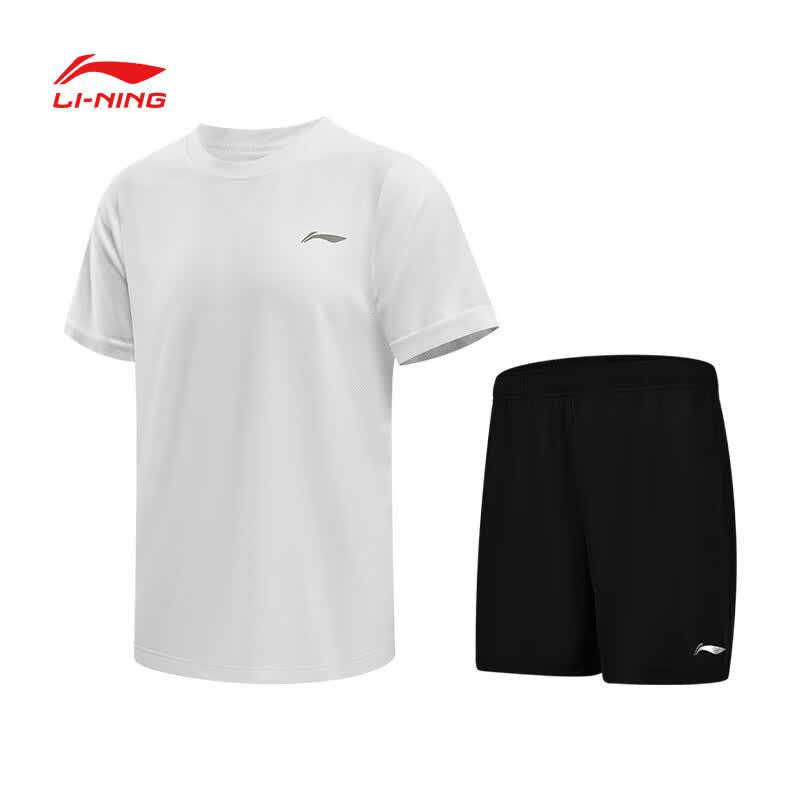 Li-Ning Унисекс Комплект с коротким рукавом, быстросохнущий, спортивный