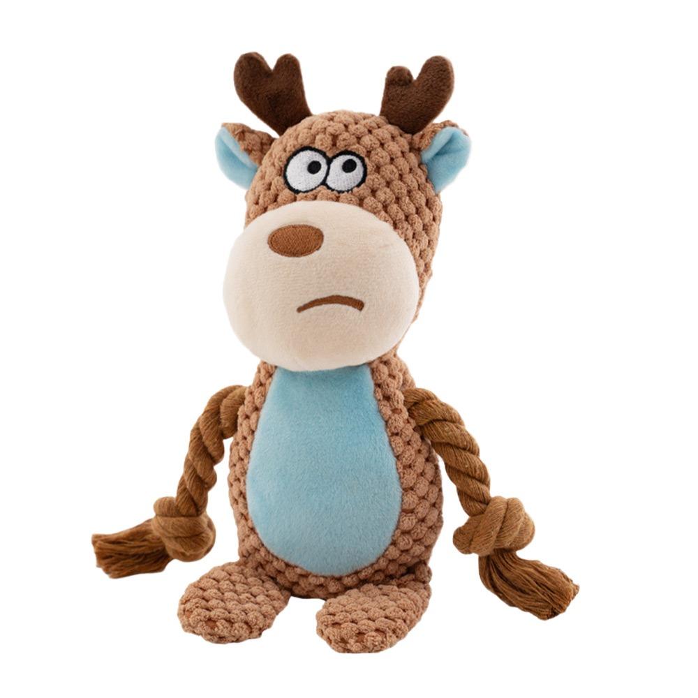Interactive Puppy Chew Toy Plush Squeaky Plush Dog Toys Funny Pet Chew Toys Cat