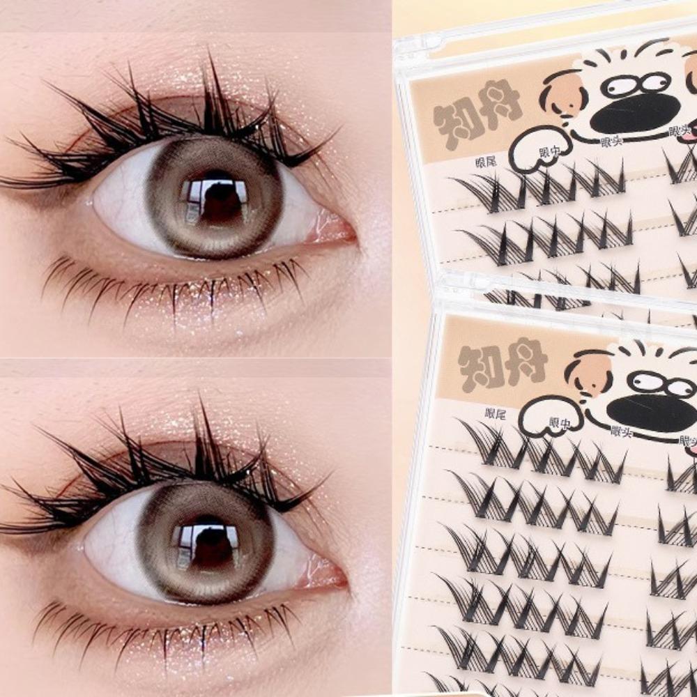 DIY Self-adhesive Lash Clusters Reusable False Eyelash Clusters Cute Adhesive False Eyelashes Lady