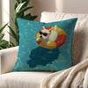 Puppy Swimming Ring cushion cover For Pillow Printing Sofa Decoration Home Car Room Coffee Shop Office Nordic Simplicity