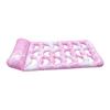 Inflatable Pool Float Lounger for Adults, Tropical Leaf Print Hollow Out Floating Water Mat for Summer Beach Pool Party