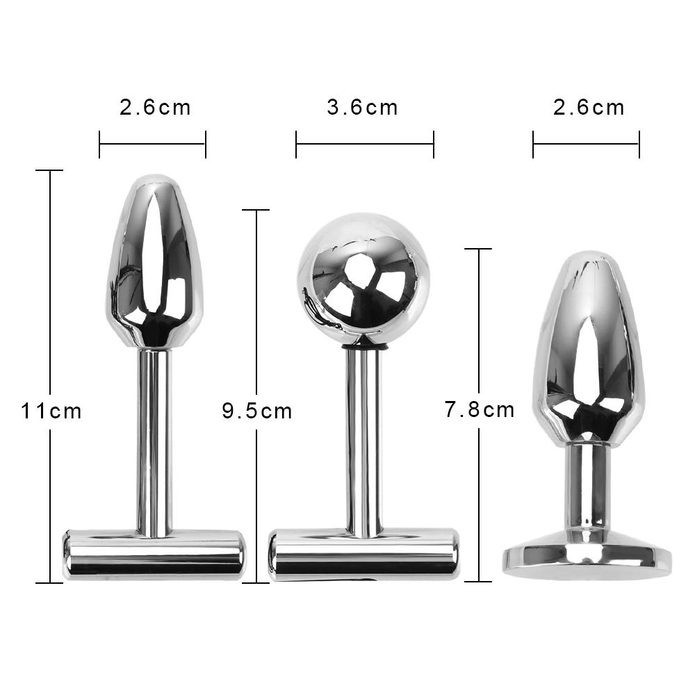 Sex Toy for Women Electrical Stimulation Prostate Massage Vaginal Tight Electro Shock G Spot Metal Anal Beads Butt Plug