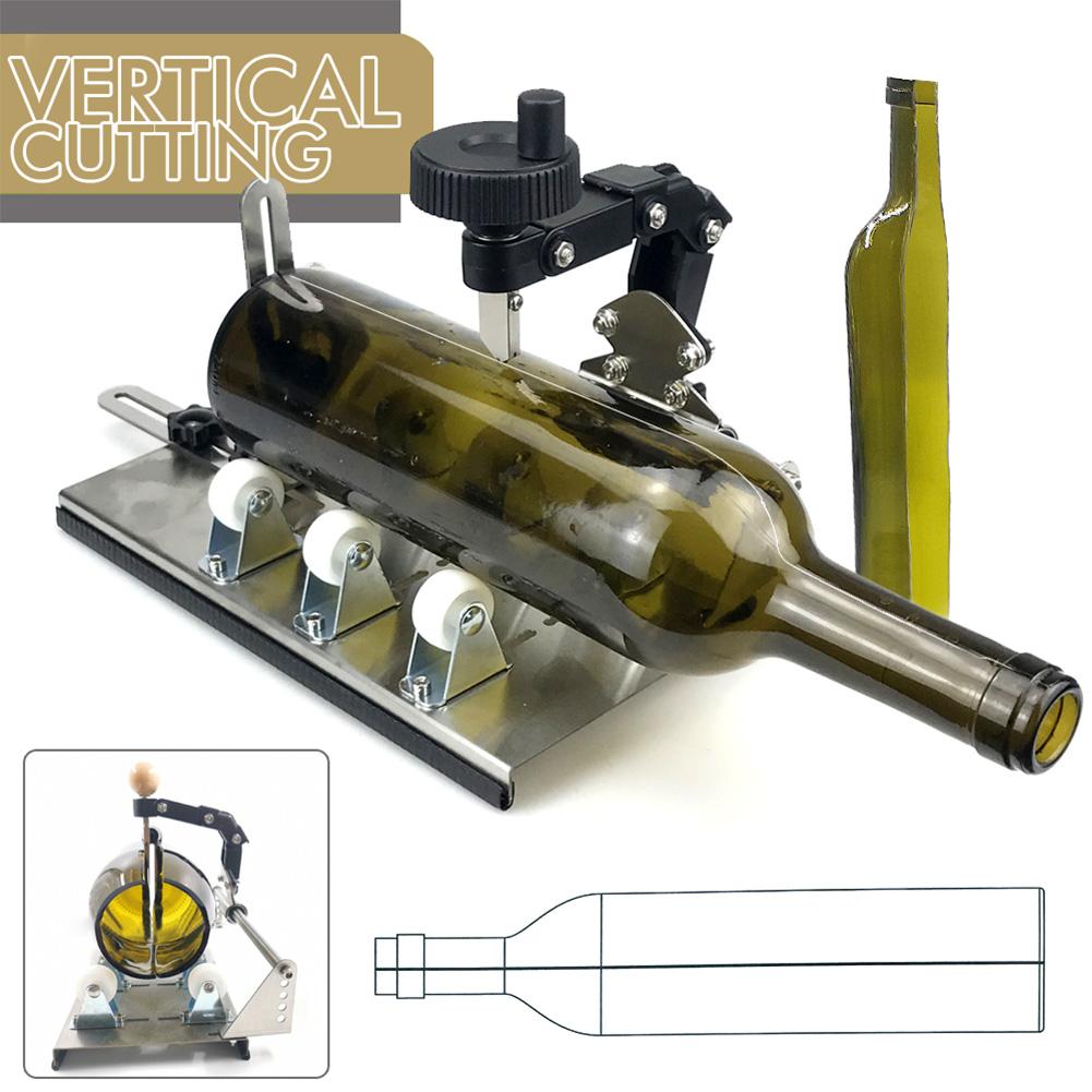 Bottle Cutting Tool DIY Machine Glass Cutter Kit Wine Beer Glass Sculptures Cutter Machine for Bottles of Beer Liquor Whiskey