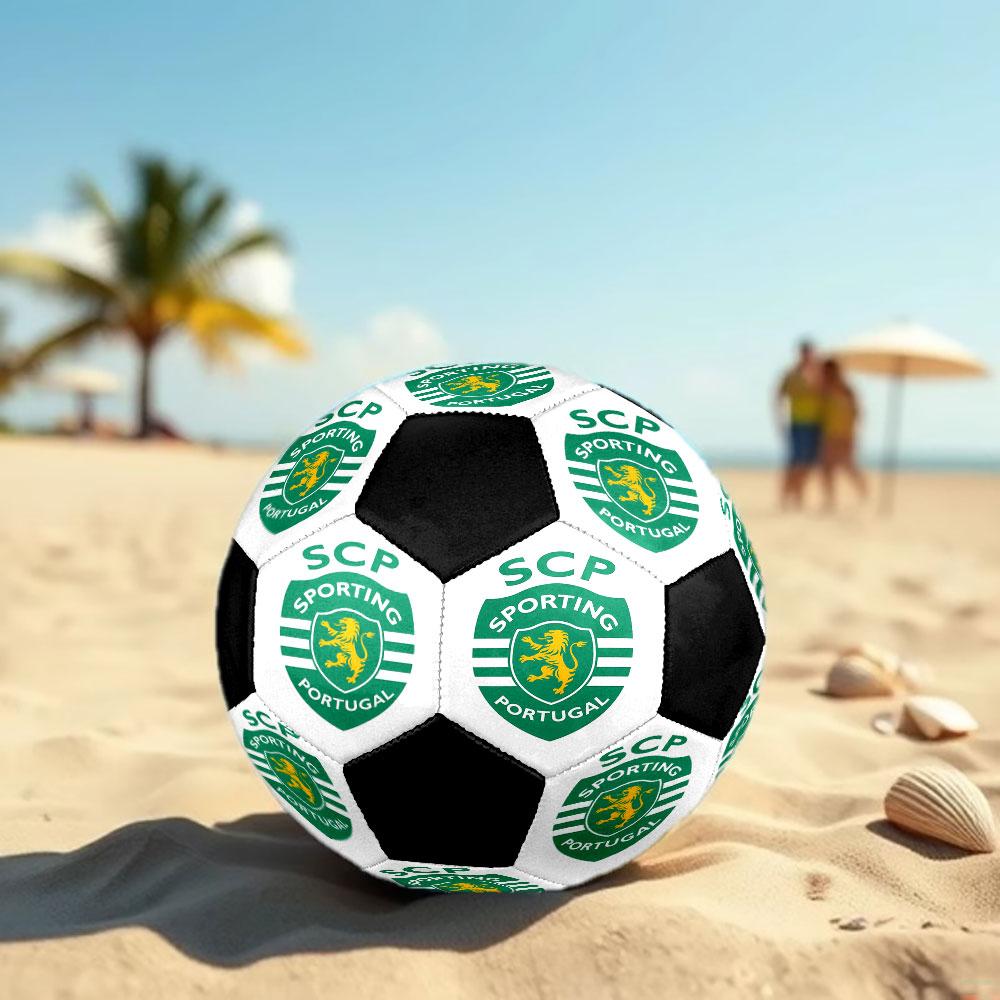 1pc Sporting CP Soccer Ball Size 5 Indoor Soccer Ball Fashion Colorful Backyard Game - Great For Sports Fans Gift HE56