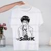 Аниме Saiki Kusuo No Sai-nan Saiki Новинка Забавная Винтажная Футболка с Круглым Вырезом для Мужчин Юмор Топ Футболка Юмор Уличная Одежда
