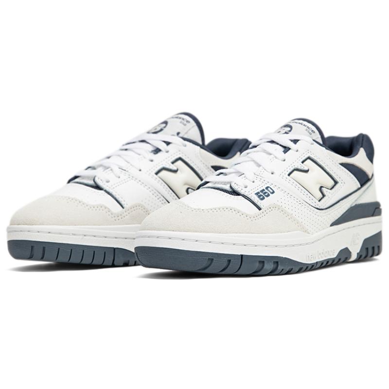 New Balance 550 Бело-пыльно-синие кроссовки BB550STG