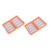 2 Pcs Fishing Fly Hook Box Orange Plastic Fly Fishing Lures Storage Box for Accessory