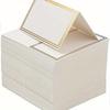 Golden Foil Border Place Cards Table Setting Name Cards Blank Place Cards Guest Cards for Wedding Banquet Dinner, Party Dinner, Decorations