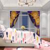 Ramadan Auspicious Lantern Moon Prayer Printed Curtain Polyester Material Suitable Bedroom Living Room Curtains Set Of 2 Made Decor