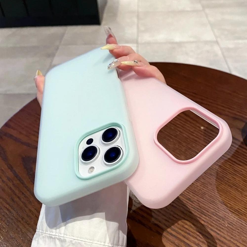 Роскошный матовый чехол для телефона конфетного цвета для iPhone 11 12 13 14 15 16 17 Pro Max Plus Air Ударопрочный бампер Задние чехлы Обложка