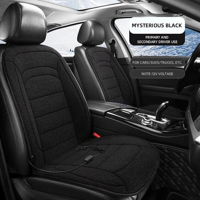 12 В с подогревом наволочка для автомобильного сиденья из овечьей шерсти, автомобильный чехол, теплая зимняя бытовая подушка, универсальные автомобильные аксессуары для автомобиля