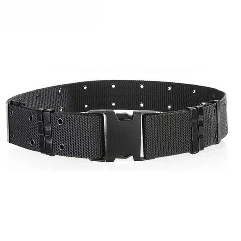 Tactical Heavy Duty Belt Metal Eyelets Police Tactical Belt with Quick Release Plastic Buckle Back Support Belt