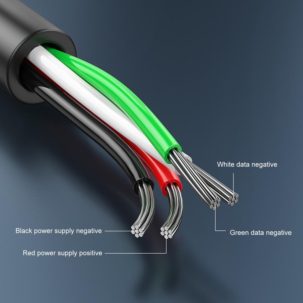 Гибкий USB-кабель с 4-контактным кабелем-пигтейлом Качественный кабель для передачи данных USB2.0 4-контактный кабель-пигтейл
