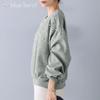 Sweat Pullover Pearl Voluminous Sleeves Round Neck Punch Material Loose Wear Clothes Modest Chest Design Sleeves Clothes Fluffy Sleeves Tall