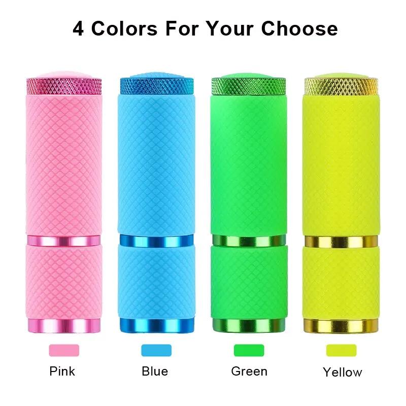 Сушилка для ногтей Mini 9 светодиодных лампочек фонарик УФ-лампа для гель-лака портативный маникюрный инструмент для дизайна ногтей ручная быстрая сушка