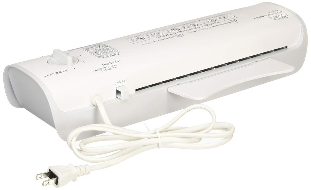 Ohm Electric OHM micron compatible personal laminator A4 type 100/150 LAM-241A