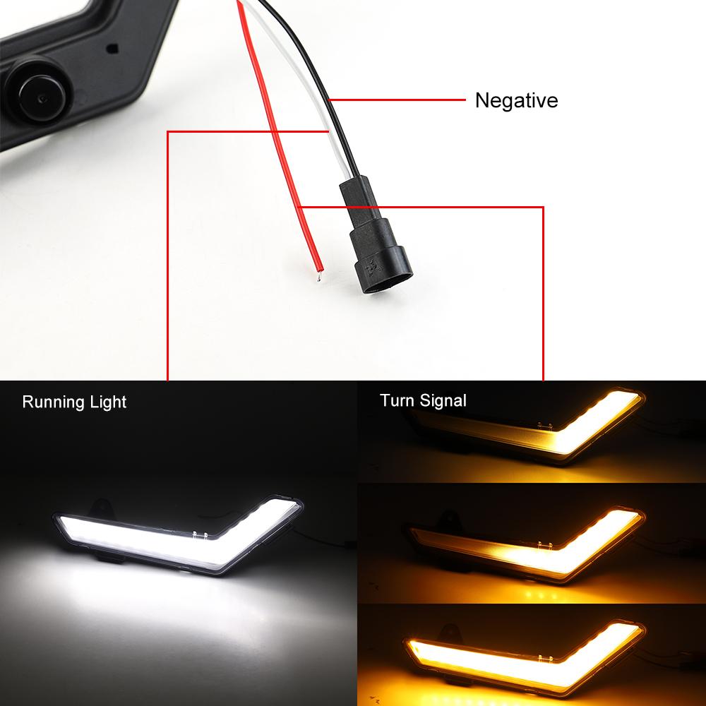 Светодиодный передний динамический указатель поворота для квадроцикла, ДХО для Can-Am Defender 2020+ Defender Max 2020+ Commander 2025