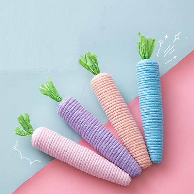 Милая морковка, Игрушка-пищалка, Саморазвлекательный гаджет для снятия стресса для котят, Игрушка для стачивания зубов и царапания