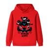 B1170 Детская толстовка с капюшоном для мальчиков и девочек NINJA KIDZ, модный принт, длинный рукав