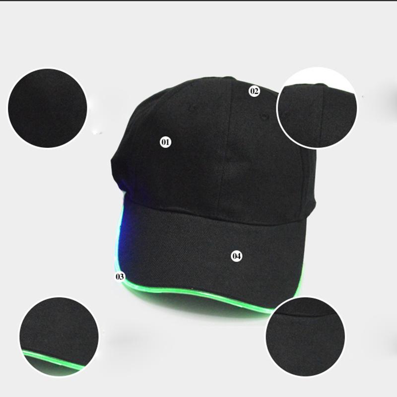 Современная кепка с ночным светом, светодиодная шляпа, бейсболка, светящаяся кепка, крутая легкая кепка