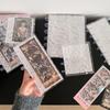 Прозрачный держатель для фотокарточек «Волна» с отверстиями-грибочками, папка для коллекции карточек айдолов на кольцах, вертикальный фотоальбом