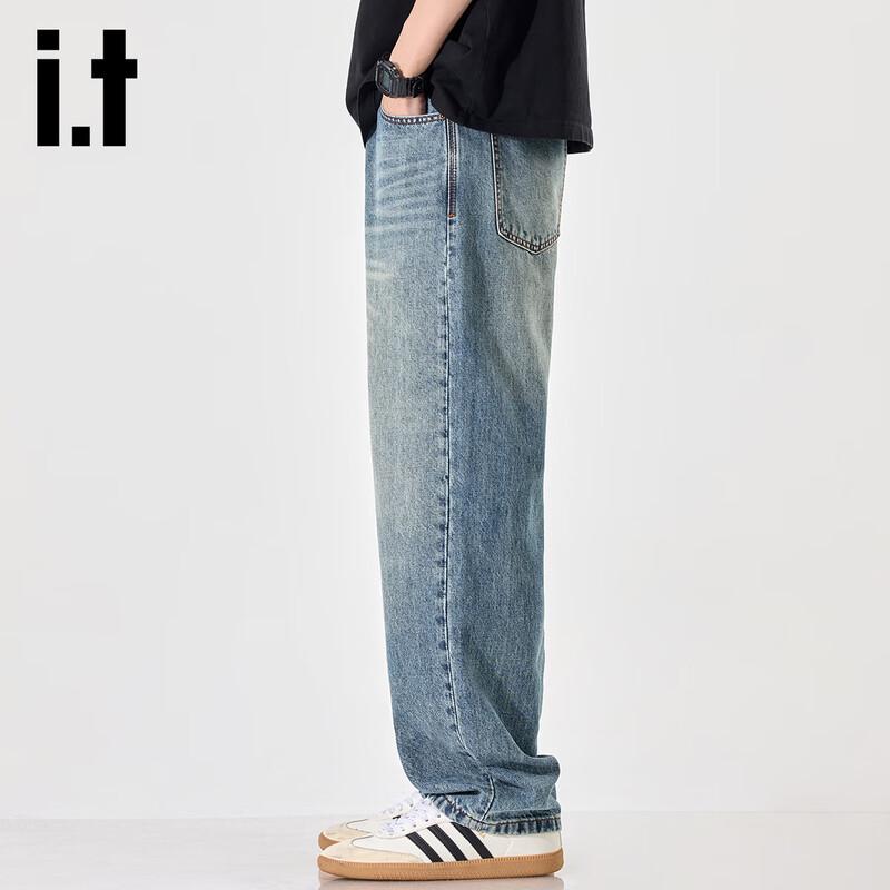 Мужские джинсы Izzue из тенселя лиоцелла свободного прямого кроя