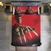 Красный трехпредметный комплект постельного белья с 3D цифровой печатью Сделай сам На заказ Покрывало