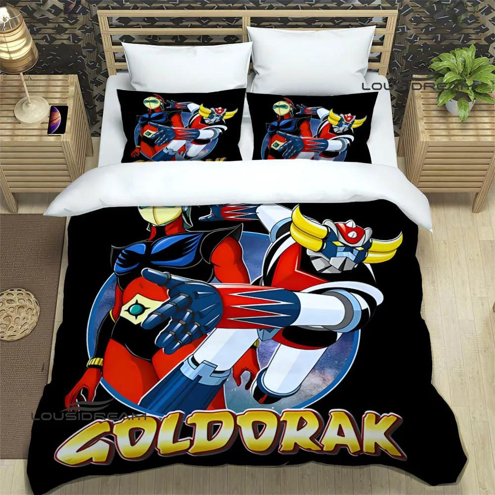 Комплекты постельного белья с принтом UFO ROBO GRENDIZER GOLDORAK изысканный комплект постельного белья пододеяльник комплект постельного белья люкс