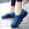 New Versatile Handwoven Woven Shoes Large Size Casual Shoes Flat-bottomed Feet Lazy Shoes Travel Tide